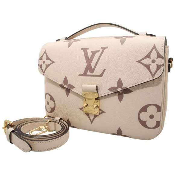 Louis Vuitton, Bags, Auth Louis Vuitton New Cream Empreinte Metis Bicolor  Discontinued